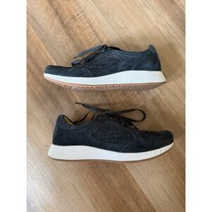 Dansko Shoes Womens 40 Black Suede Lace Up Walking Sneakers